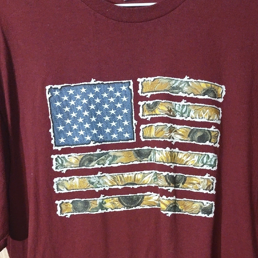 Womens Maroon Graphic T-Shirt